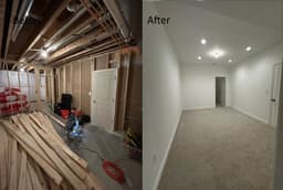Basement remodeling project in Glenn Dale, MD thumbnail 2