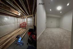 Basement remodeling project in Glenn Dale, MD thumbnail 3
