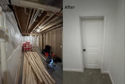 Basement remodeling project in Glenn Dale, MD thumbnail 5