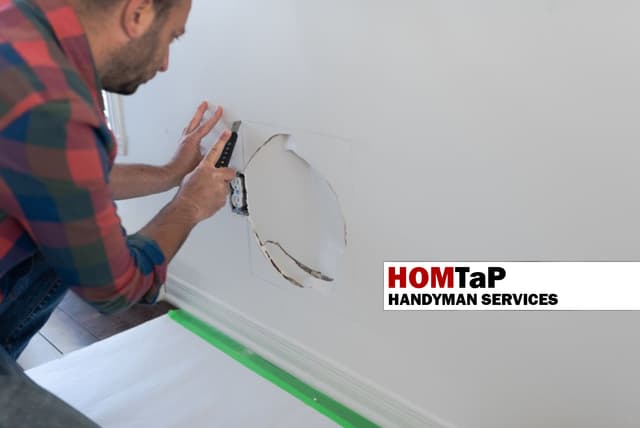 Large Drywall Patch Repair (No Paint) service image